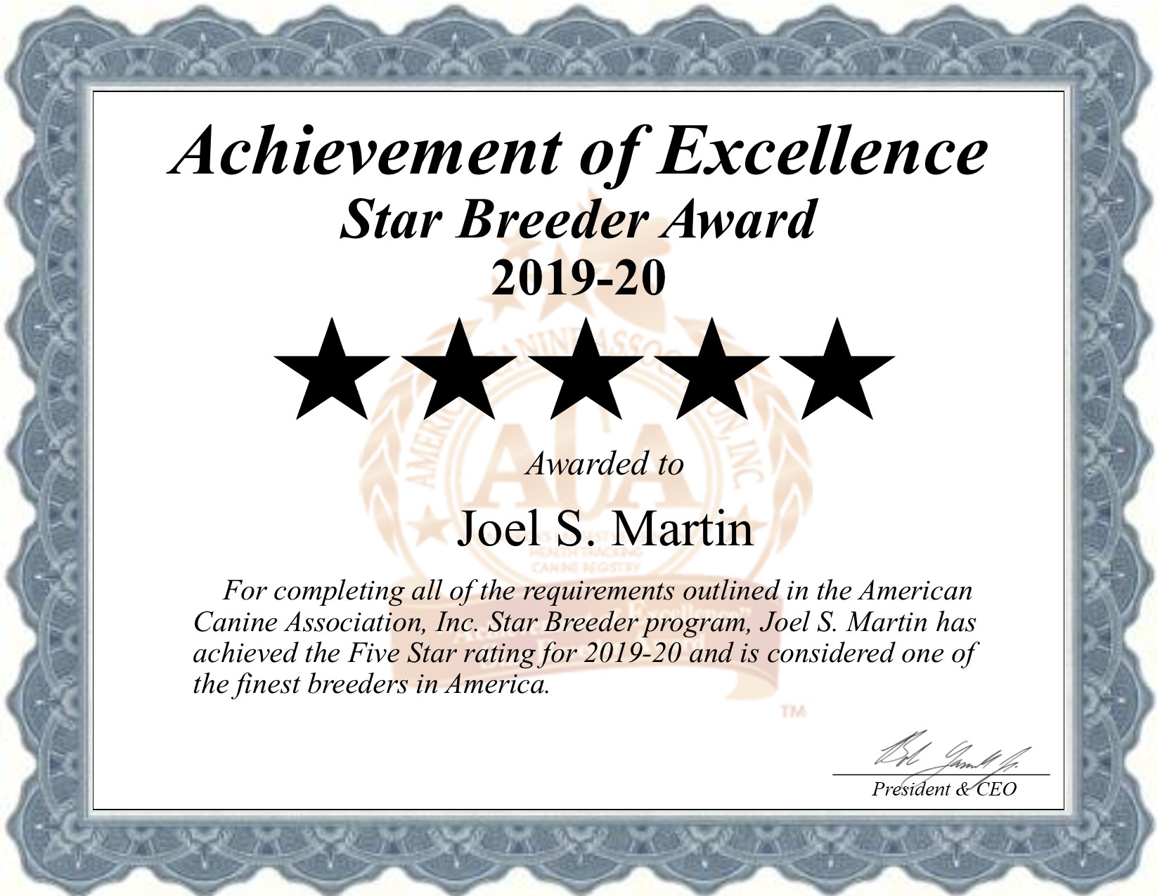 joel, s, martin, dog, breeder, certificate, el, dornado, springs, mo, missouri, joel-martin, dog-breeder, dogbreeder, kennel, reviews, customer, star, starbreeder, 5, five, USDA, puppy, puppies, ACA, inspection, inspections, reports, mill, puppymill, mills